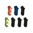 thumbnail image 2 of Hanes Boys' Performance No Show Socks, X-Temp, 6-Pairs Green/Blue L, 2 of 4