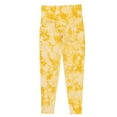 thumbnail image 1 of High Waist Yoga Pants Tie Dye Yellow Butt Lifting L Size Stretchy Leggings for Woman Exercise Running Fitness, 1 of 22