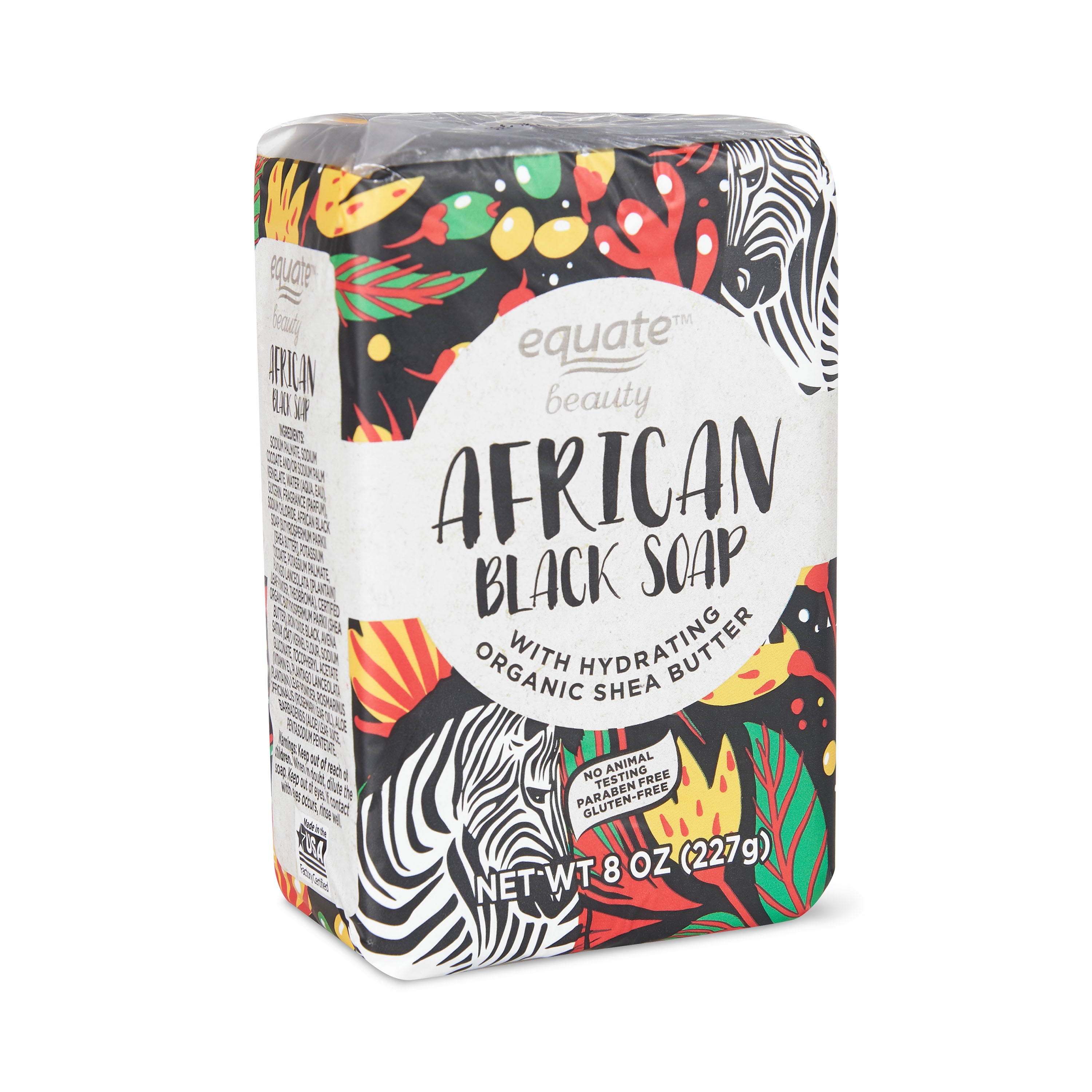 Equate African Black Bar Soap, 8 oz