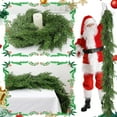 thumbnail image 5 of TETOU 6ft Christmas Cypress Garlands Realistic Christmas Norfolk Pine Garland Real Touch Greenery Garland for Holiday Mantle Fireplace Porch Stairs Railing Table Centerpieces Winter Decorations, 5 of 6
