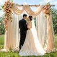 thumbnail image 4 of Tela para drapear con forma de arco de boda PARTISKY, 2 paneles, 5,5 m, color champán, 4 of 9