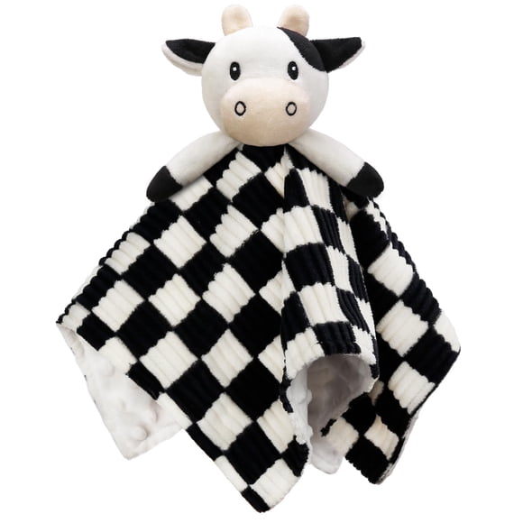 Manta BEILIMU Cow, 35 cm, suave tablero de ajedrez 3D, encantador