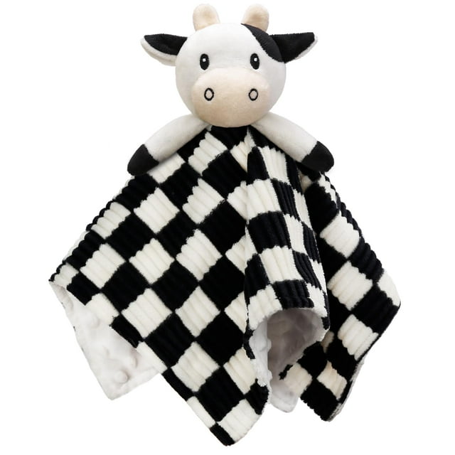 Manta BEILIMU Cow, 35 cm, suave tablero de ajedrez 3D, encantador