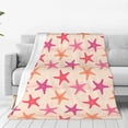 thumbnail image 1 of Fotbe Starfish Manta de Franela Acolchonada con Estampado, Súper Suave y Esponjosa, Extra Grande para Sofá, Cama, Uso Todo el Año-50"x40", 1 of 7