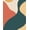 Blue, Pattern 8, variant on ODIKA 4'x6' Green Deep Tropical Elegance with Exotic Washable Area Rug Lush Botanicals and Avian Motifs in a Vintage for Home Office, Under Desk, Non-Slip Chair-Friendly, Flatwoven