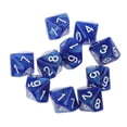 thumbnail image 3 of Juego de 20 acrílicos opacos D10 de diez caras Verde y azul, 3 of 7