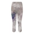 thumbnail image 7 of Bovemsi Yoga Pants For Women Tie Dyed Printed Leggings High Waist Cut Lightweight And Comfortable Solid Soft Sleepwear Capri Legging,M, 7 of 7