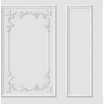 Fine Decor Rhonda White Ornate Paneling Wallpaper