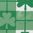 thumbnail image 4 of FREEAMG St. Patrick's Day Clover Plaid Shower Curtain with Hooks, Waterproof Washable Fabric Shower Curtain for Bathroom Bathtub Decor, 60"x 72", 4 of 6