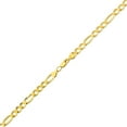 thumbnail image 3 of LoveBling 10K Yellow Gold 6.5mm Solid Figaro Chain Bracelet W/ Lobster Lock ( 8.5"), 3 of 4