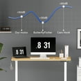 thumbnail image 5 of FLEXISPOT 48" x 30" Home Office Electric Height Adjustable Standing Desk Memory Programmable Presets Computer Desk White and Maple, 5 of 13