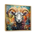 thumbnail image 2 of Designart "Colorful Sheep Chromatic euphony" Animals Floater Framed Canvas Print, 2 of 7