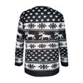 thumbnail image 5 of Camisas Navideñas Para Mujer Tops de Manga Larga Casual Elk Muñeco de Nieve Impreso Jersey O-Cuello Blusa Odeerbi ODB209449, 5 of 5