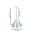 thumbnail image 2 of Plastic Kitchen Funnel with Long Neck, Quick & Clean Transfer Tool for Liquid & Dry Goods, Small Funnel (30mm) for Home Use,Kitchen Accessory, Liquid Funnel,60mm,1PC, 2 of 4