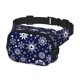 thumbnail image 2 of Fotbe Snowflakes2 Cangurera Cuadrada con Estampado de Doble Capa, Bolsa de Cintura Ajustable Mini para Hombres y Mujeres, 2 of 9