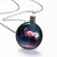 thumbnail image 6 of Flamingo Necklace Personalized Custom Photo Round Pendant Adjustable Stainless Steel Necklaces with Gift Box for Men Women Mothers Valentine's Jewelry Gift, 6 of 6