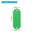 thumbnail image 2 of Uxcell Aluminum Blank Tags with 2 holes Metal Stamping Blanks Pet ID Label with Key Rings Green 20Pcs, 2 of 6