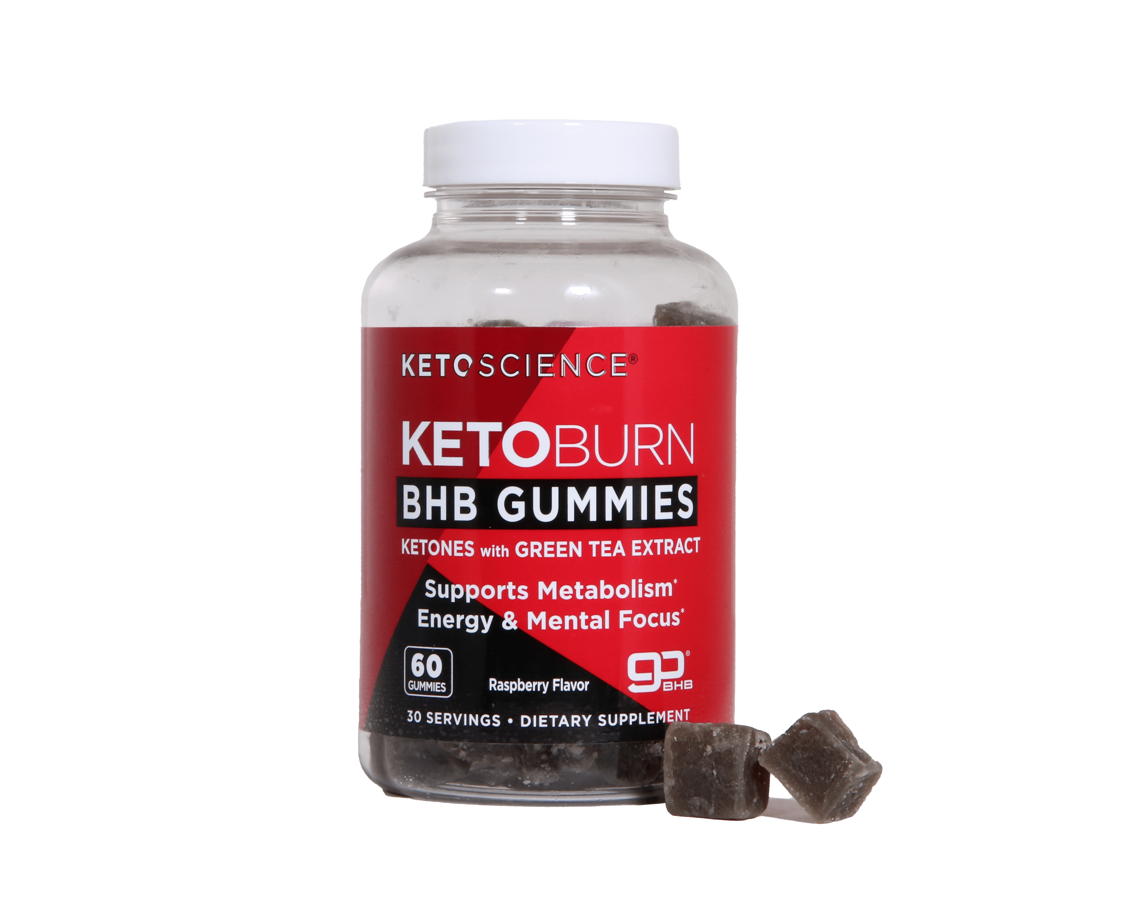 Keto Science Keto Burn Gummies Raspberry 60 Ct Walmart