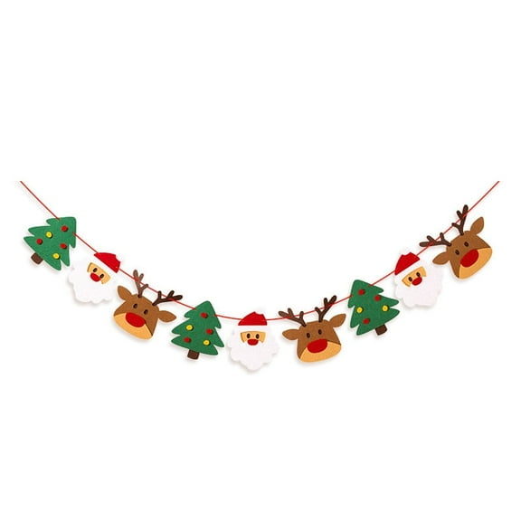 BCLBUSTE Christmas Banner - 4 Styles Adjustable Merry Christmas Banner, Perfect for Home, Office, Party Decor (9.8ft)