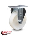 thumbnail image 2 of 4 Inch Nylon Wheel Rigid Top Plate Caster Service Caster Brand, 2 of 2
