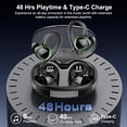 thumbnail image 2 of Wireless Earbuds, Bluetooth 5.4 Headphones Sport, Over Ear Buds With ENC Noise Cancelling Mic, 48H, Wireless Earphone With Earhooks, Stereo Deep Bass, IP7 Waterproof Headset for Workout Running, 2 of 6