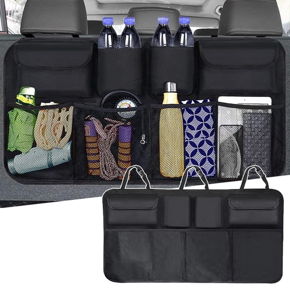 XUKEY Car Trunk Backseat Storage Bag Organizer Oxford Cloth Universal Adjustable Box