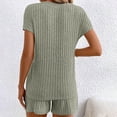 thumbnail image 3 of Gkeoshab Womens Pajama Sets Nightgowns for Women Pajamas Sets For Women Ribbed Knit Sets Soft Short Sleeve Casual Sleepwear Set Pajama Dress, 3 of 3