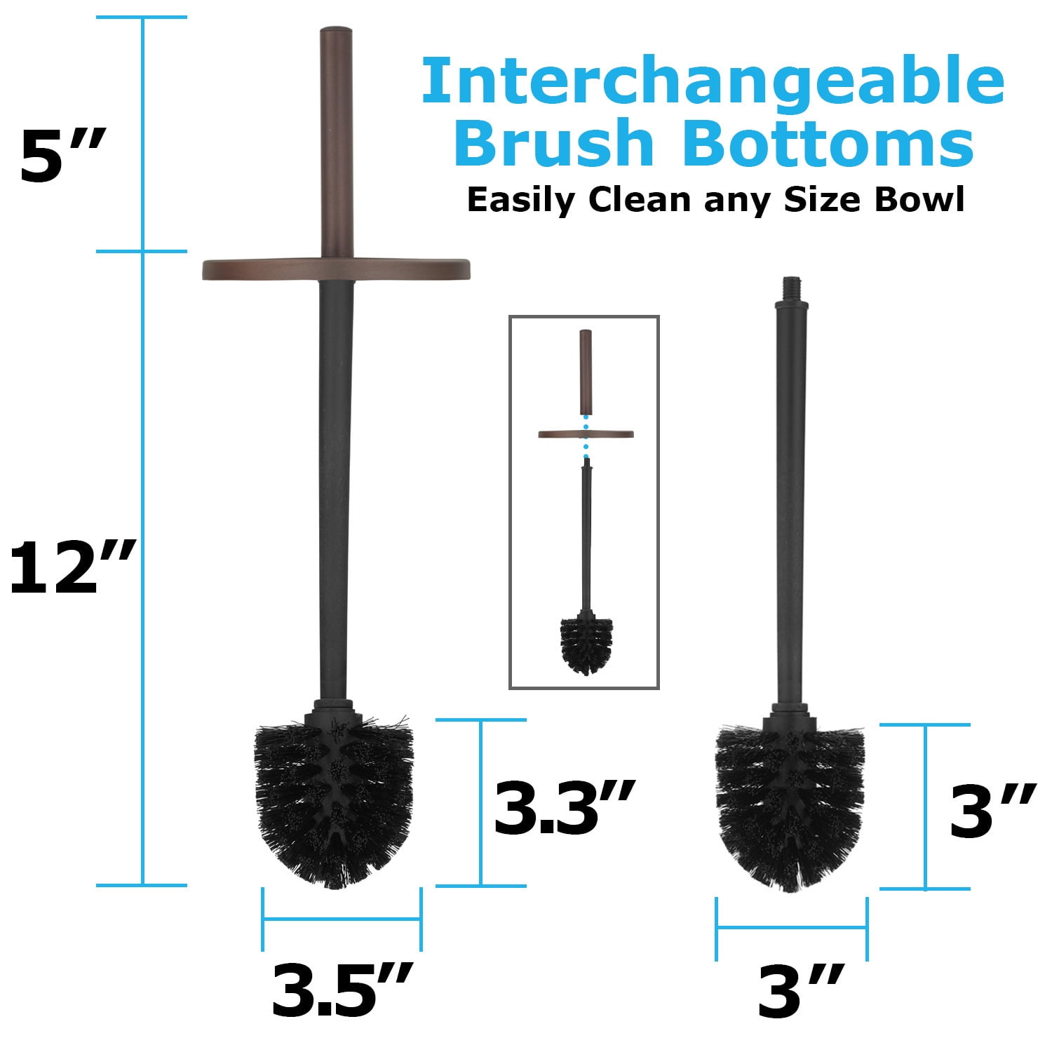 Toilet Brush and Plunger Set Toilet Plunger Toilet Brush Combo Oil Rubbed Bronze