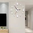 thumbnail image 4 of Reloj de pared navideño 3D que brilla en la oscuridad, acrílico sin marco, silencioso, para el hogar, la oficina, el dormitorio, la sala de estar, reloj analógico digital, decoración., 4 of 8