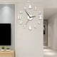 thumbnail image 4 of Reloj de pared navideño 3D que brilla en la oscuridad, acrílico sin marco, silencioso, para el hogar, la oficina, el dormitorio, la sala de estar, reloj analógico digital, decoración., 4 of 8