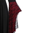 thumbnail image 4 of NinXxx Plus Size Lace Bell Sleeve Women's Halloween Party Dress Black L, 4 of 4
