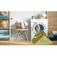 thumbnail image 2 of Ahgly Tapis d'Intérieur Lavable en Machine Carré Transitionnel Brun Doré Foncé, 3 Pieds Carré, 2 of 7