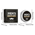 thumbnail image 4 of Kokovifyves Men's Shaving Soap 60g Mild Softening Beard Smoothing Shaving Moisturizing Shaving Soap, 4 of 9