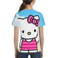 thumbnail image 6 of Hello Kitty T Shirts For Girls Boys, 3d Print Cartoon Graphics T Shirt, Youth Crewneck T-Shirt, Unisex Short Sleeve Top Tees Age 4-16 Years, 6 of 7