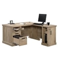 thumbnail image 4 of UrbanPro Traditional 60" Engineered Wood L-Shaped Desk in Prime Oak, 4 of 11