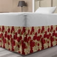 thumbnail image 1 of Ambesonne Vintage Multi-color Gathered Microfiber Bed Skirt, Full, 1 of 2