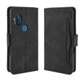 thumbnail image 1 of Case for Motorola MOTO One Hyper Cover Adjustable Detachable Card Holder Magnetic closure Leather Wallet Case - Black, 1 of 5