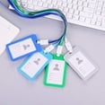 thumbnail image 4 of Porte-cartes d'Identité d'Employé Transparent Double Face Portable avec Étiquettes de Nom et Lanière, 4 of 7