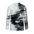 thumbnail image 4 of Tops para hombre Camisas Blusas Elegantes Camisas casuales de manga larga Moda Cuello vuelto Camiseta Otoño Impresión Sweartshirt Odeerbi  ODB-5, 4 of 5