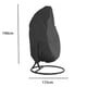 thumbnail image 2 of Funda para silla colgante de jardín de 75x45 pulgadas, fundas impermeables para sillas de jardín, funda protectora para huevos, silla para jardín al aire libre y Patio, 2 of 5