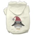 thumbnail image 1 of Santa Penguin Rhinestone Hoodies Cream Xs (8), 1 of 1