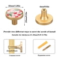 thumbnail image 3 of Cherry with Leaves Cabinet Knobs Kitchen Drawers Knobs Door Round Pulls Knob Handles Dresser Cupboard Wardrobe Decorative Set of 4, 3 of 9