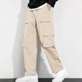 thumbnail image 1 of Pantalones largos para hombre, moda de primavera e invierno, pantalones deportivos casuales, pantalones para hombre, 1 of 6