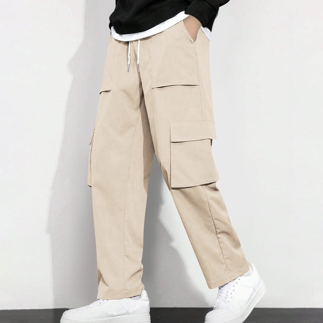 Pantalones largos para hombre, moda de primavera e invierno, pantalones deportivos casuales, pantalones para hombre