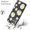thumbnail image 3 of For REVVL 7 Pro 5G Tough Strong MetKase Hybrid (Magnet Mount Friendly) + Tempered Glass Case Cover - Chamomile Flowers, 3 of 6