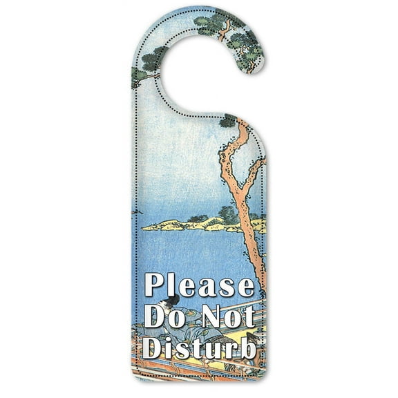 Do Not Disturb Door Knob Hanger Sign - Hokusai: Abe No Nakamaro