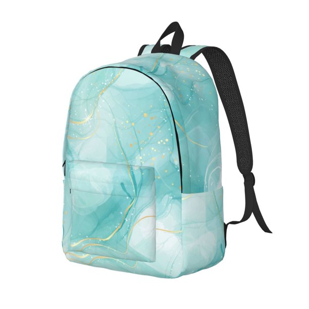 Fotbe Blue Marble Mochila de Lona con Estampado, Mochila Duradera, Mochila Versátil de Alta Calidad, Mochila Compacta Vintage-Medium