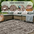 thumbnail image 2 of VUNATE Outdoor Rug 8x10 Patio Rug Clearance Plastic Waterproof Outdoor Mat for Picnic RV Porch Camping Reversible Outside Rug Brown Beige, 2 of 6