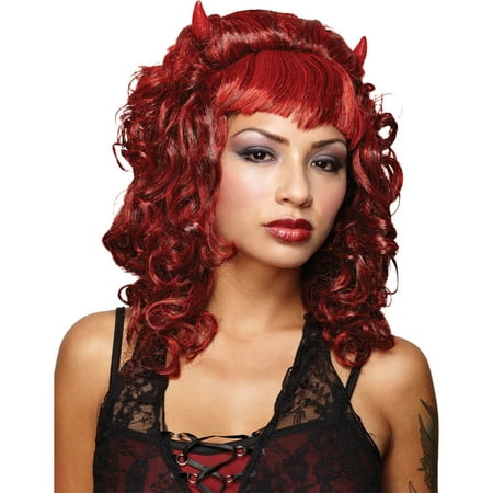 Morris Costumes Womens Vampire & Devil Devilina Red Wig, Style MR177003