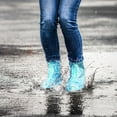 thumbnail image 3 of Couvre-chaussures de Pluie pour Femmes et Enfants avec Imprimé à Pois, Bottes de Pluie à Fermeture Éclair Haute, Housses de Protection pour Temps Humide, 3 of 4